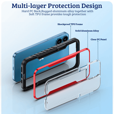 iPhone 13 Mini Compatible Case Cover With Premium Shield Shockproof Heavy Duty Armor-Iridescent